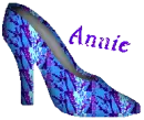 Blue and Purple Shoe - Annie