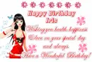 Happy Birthday-Iris