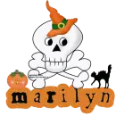 NAME MARILYN/ SKULL