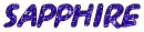 sapphire glitter text