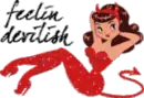 sexy hot devil pinup
