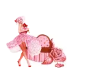 Woman at heart with Rose