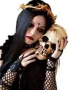 goth girl with skull