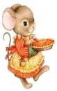 MOUSE WITH A PUMPKIN PIE