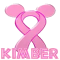 MINNIE BREAST CANCER RIBBON WITH KIMBER