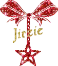 Red Ribbon Glitter Heart - Jirzie