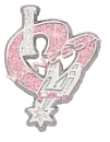 pink San Antonio Spurs heart charm vanessa