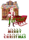 Gingerbread House and Santa - Jirzie