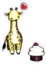 Giraffes Love Cupcakes