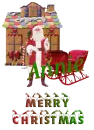Gingerbread House and Santa - Annie