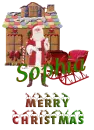 Gingerbread House and Santa - Sophia