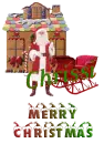 Gingerbread House and Santa - Chrissi