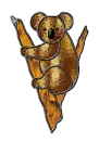 stained glass koala