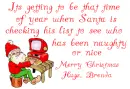 Santa Naughty or nice BRENDA