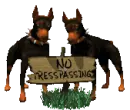 doberman sign