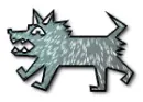 wolf grin