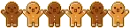 Dancing Gingerbread Men