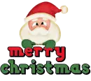 MERRY CHRISTMAS/SANTA