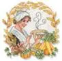 Woman with Pumpkin Pie