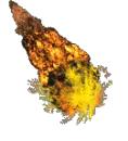 flaming meteor