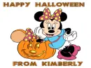 MINNIE WITH HAPPY HALLOWEEN FROM KIMBERLY
