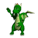 waving hello dragon