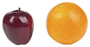 apples to oranges