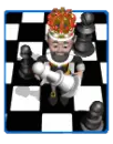 king on chessboard