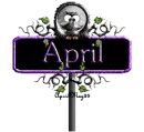 purple halloween street sign april
