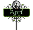 green halloween street sign april