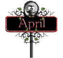 red halloween street sign april