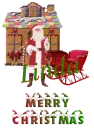Gingerbread House and Santa - Linda