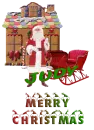 Gingerbread House and Santa - Judy