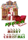 Gingerbread House and Santa - Rieka