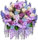 purple boquet