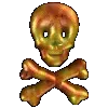 spinning jolly rodgerskull