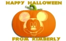 MICKEY PUMPKIN WITH HAPPY HALLOWEEN FROM KIMBERLY