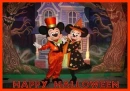 MICKEY AND MINNIE WITH HAPPY HALLOWEEN