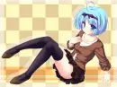 Anime Girl with blue hair