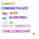 congratulations haters