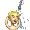 girl in shower
