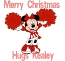 MINNIE WITH MERRY CHRISTMAS HUGS KEALEY
