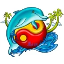 dolphin ying yang