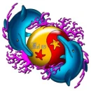dolphins ying yang