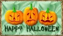 happy halloween jackolanterns