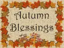 Autumn Blessings
