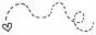 heart with doted lines