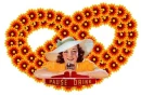Flowered pretzel with wife