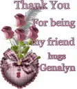 Thank you for being my friend Genalyn