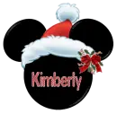 MINNIE HEAD WITH THE NAME KIMBERLY